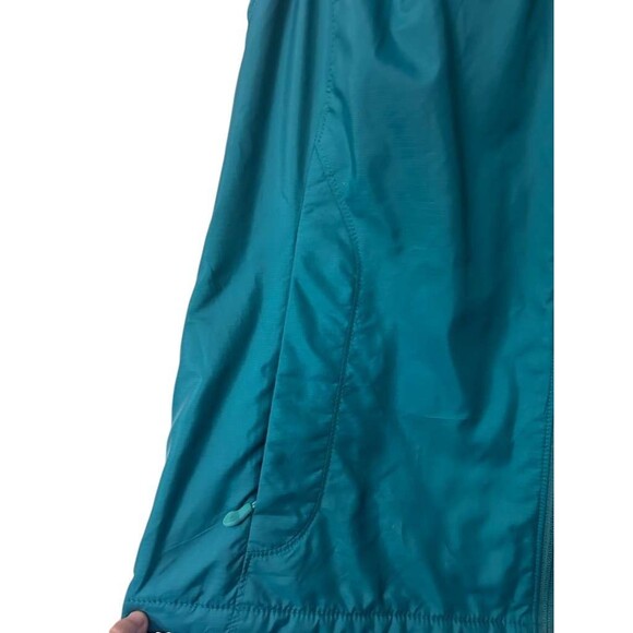 L.L Bean Hooded Vest Womens Size Medium Full Zip Polyester Teal - Picture 3 of 6